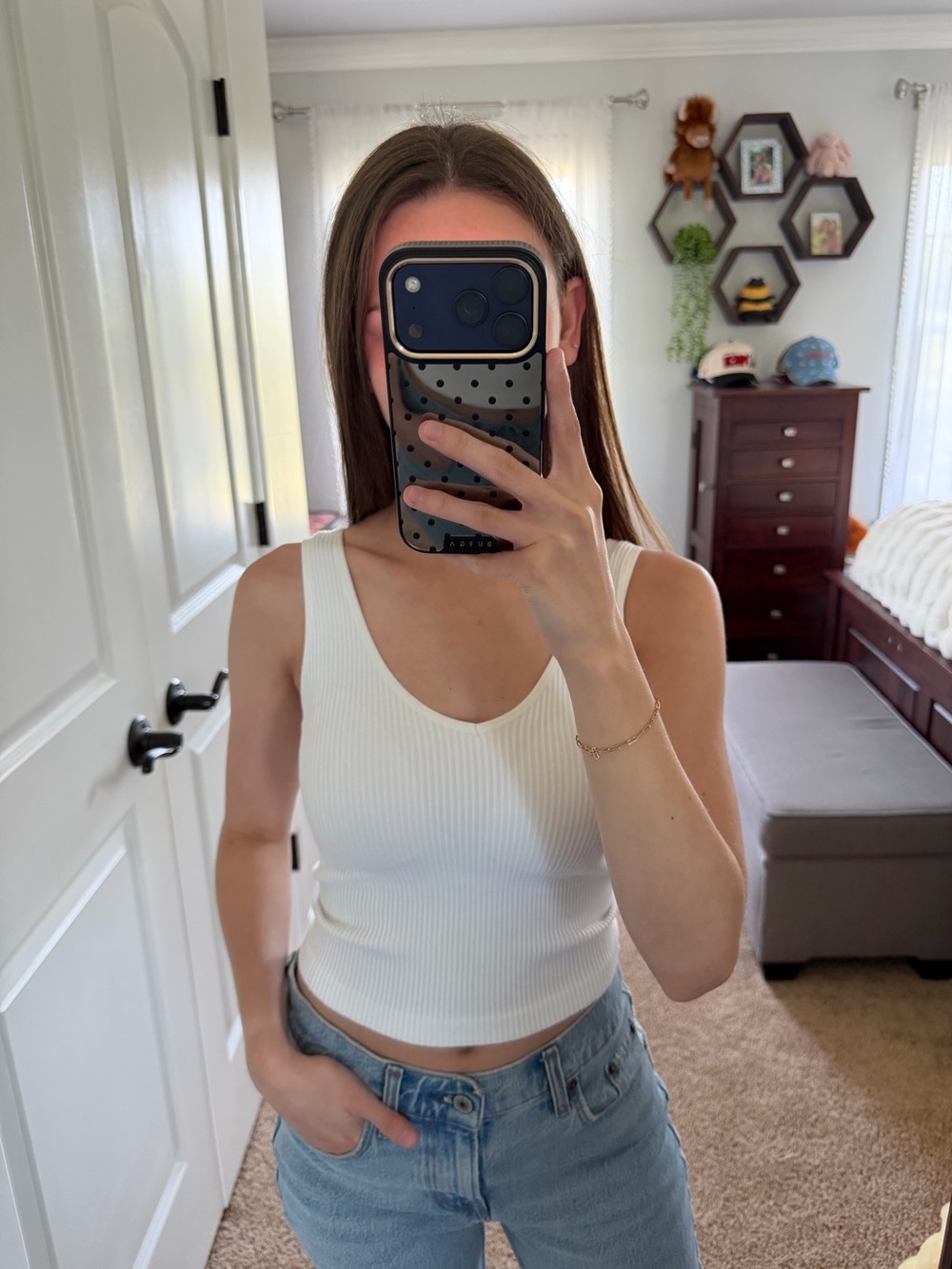Altar’d State Revival Ribbed Tanktop w/ Built-In Bra